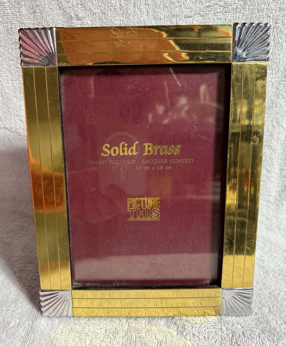 Picture This Solid Brass Picture Frame Photo Box